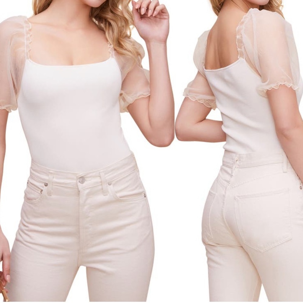 ASTR the Label Puff Sleeve Bodysuit